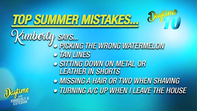 Top Summer Mistakes