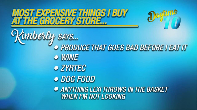 Most expensive grocery purchases