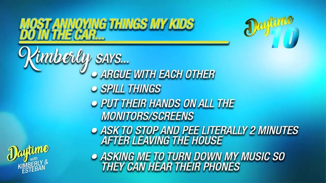 Annoying Things Kids Do in the Car