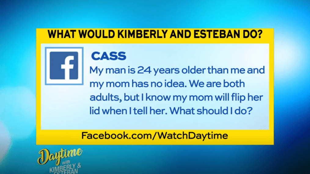 Daytime-What would Kimberly and Esteban do?{p}{/p}