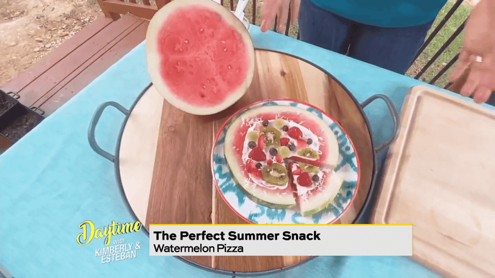 Watermelon Pizza Summer Snack 