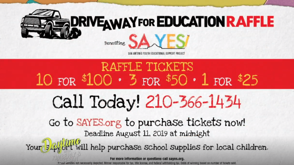 DAYTIME-Support San Antonio kids, drive away with a new truck