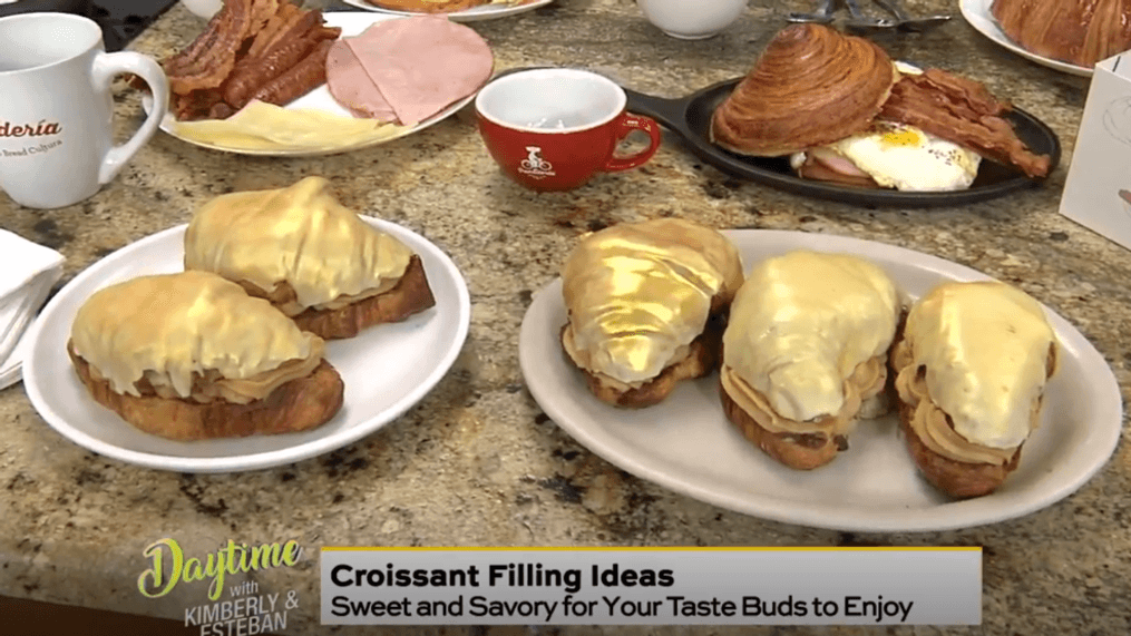 Daytime-Sweet and savory croissants 
