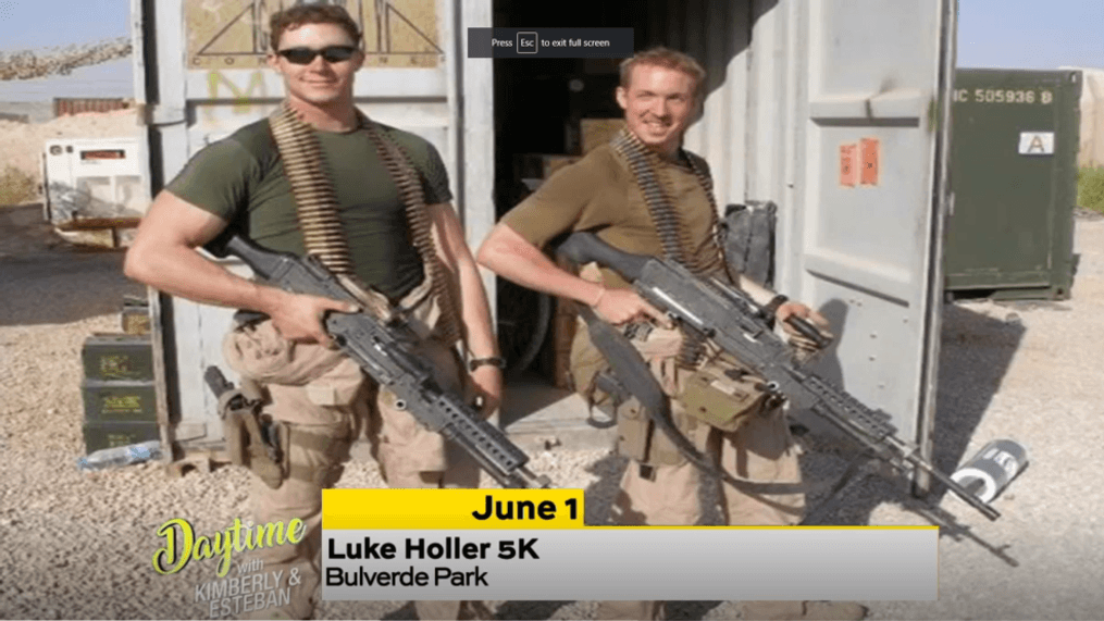 DAYTIME-Support veterans with the Luke Holler 5K