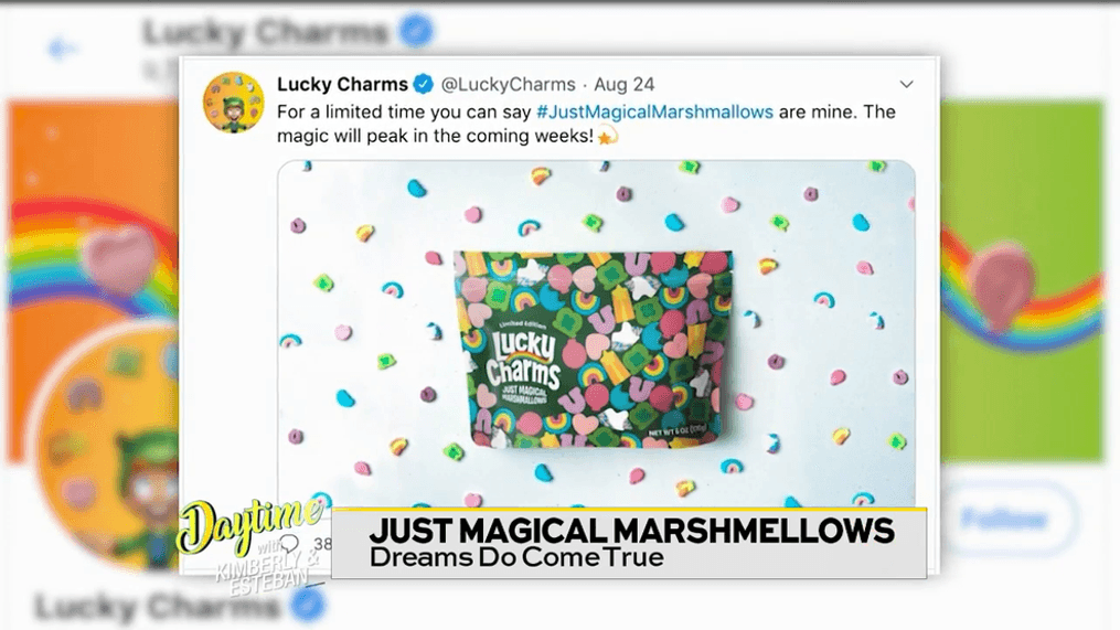 New from Lucky Charms- "Magical Marshmallow" Pouches 