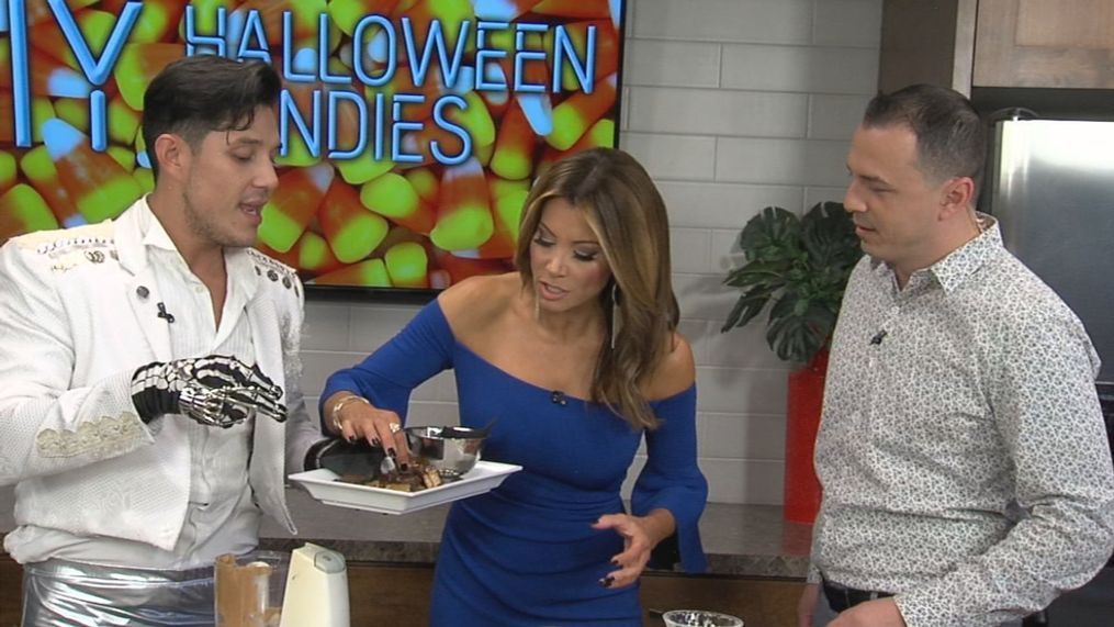 Chef Adrian Perez and Miss Houston, Blaine Ochoa, with great tips on how to make delicious and healthy treats everyone will love. (SBG Photo)