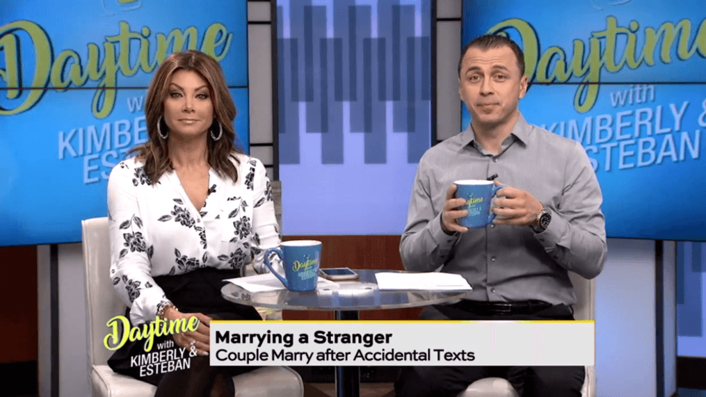 Daytime- Accidental text leads to marriage