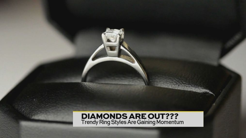 There's a new trend of people getting gemstones, gold rings, and ring tattoos as a trendy alternative to a rock. 