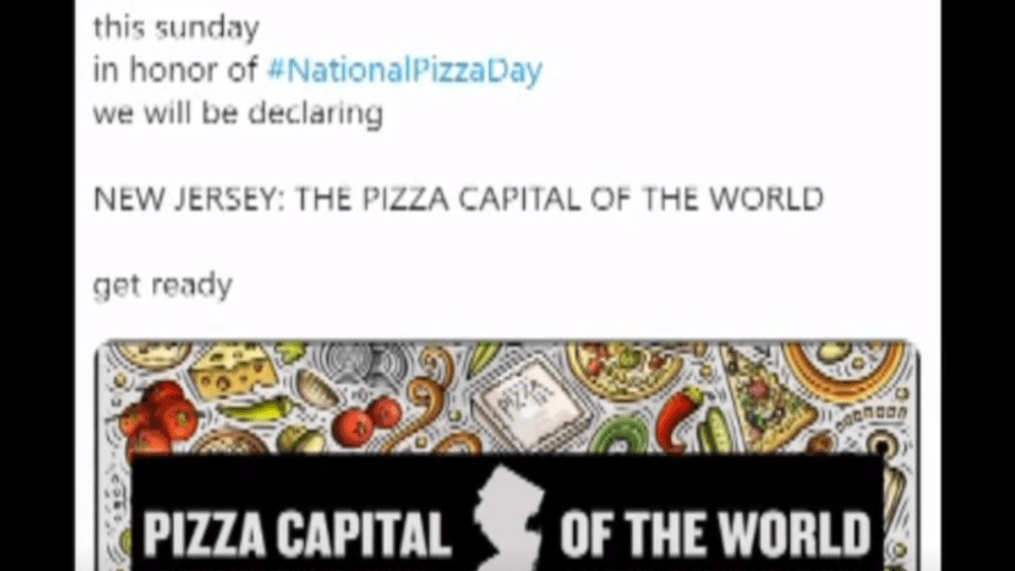 New Jersey is the (self proclaimed) 'Pizza Capital of the World'