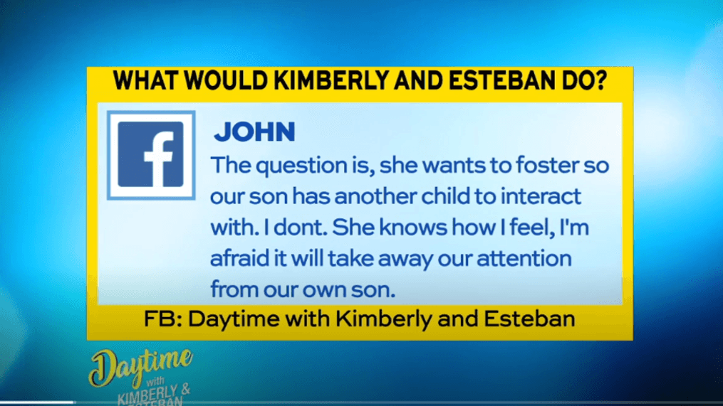 Daytime - What Would Kimberly and Esteban Do?
