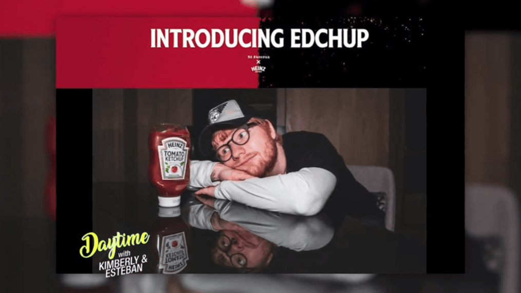 Daytime-Ed Sheeran's secret love for ketchup{&nbsp;}{p}{/p}