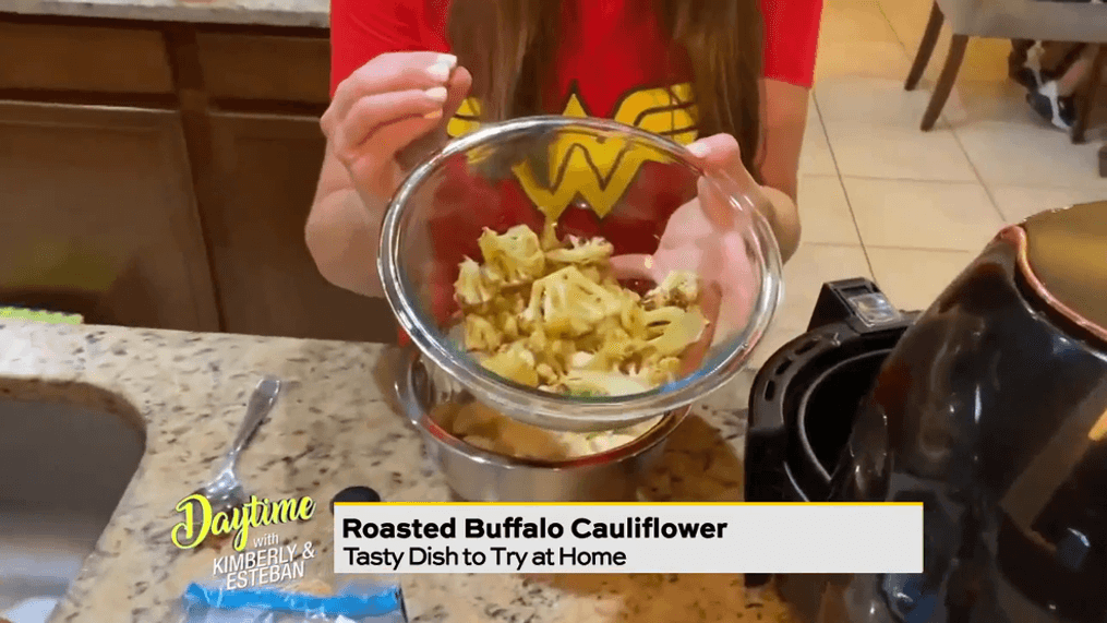 Snacks for the Adults: Air Fryer Roasted Buffalo Cauliflower