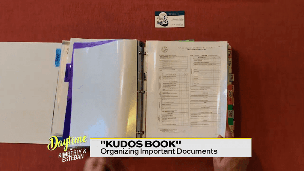 Organizing Important Documents with a "Kudos Book"
