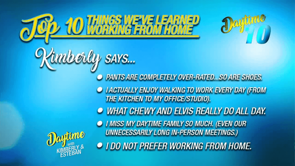 Daytime 10: What We've Learned While Working From Home 
