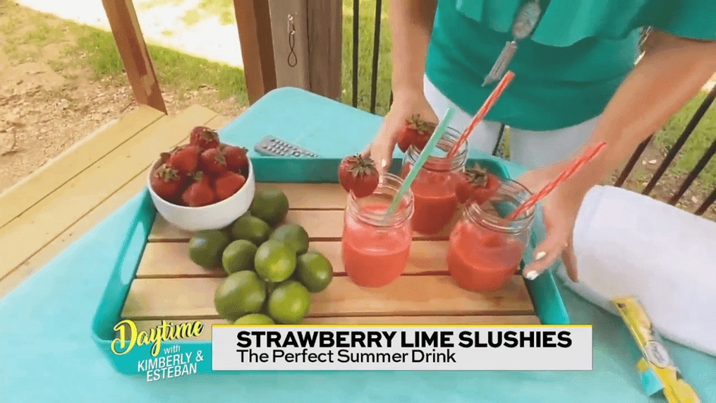 RECIPE: Strawberry Lime Slushies