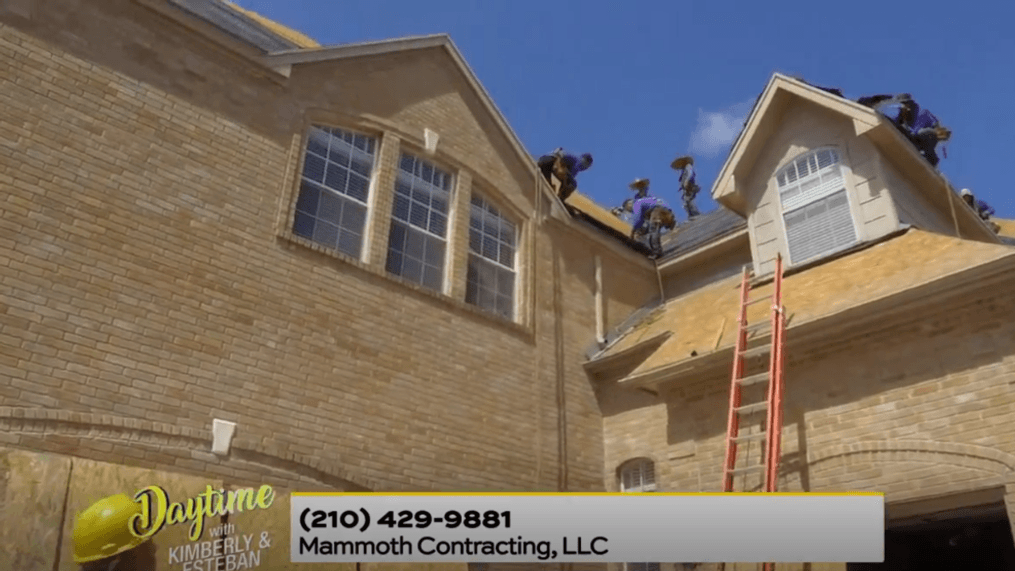 Daytime- Repairing your roof 