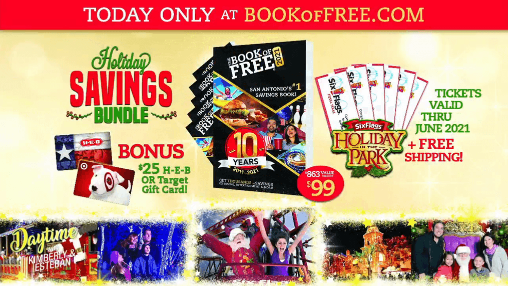 Holiday Savings with The Book of Free!