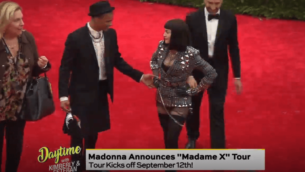 daytime-Madonna's back in action!{&nbsp;}{p}{/p}
