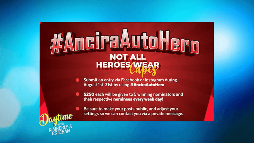 Nominate Your #AnciraAutoHero TODAY!
