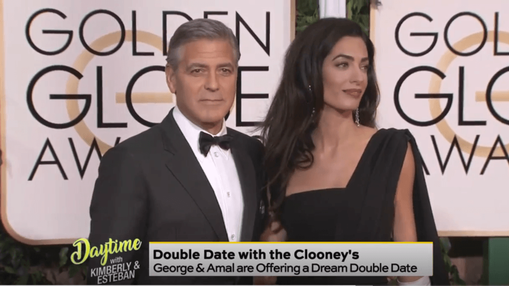 DAYTIME-Score a double date with the Clooneys
