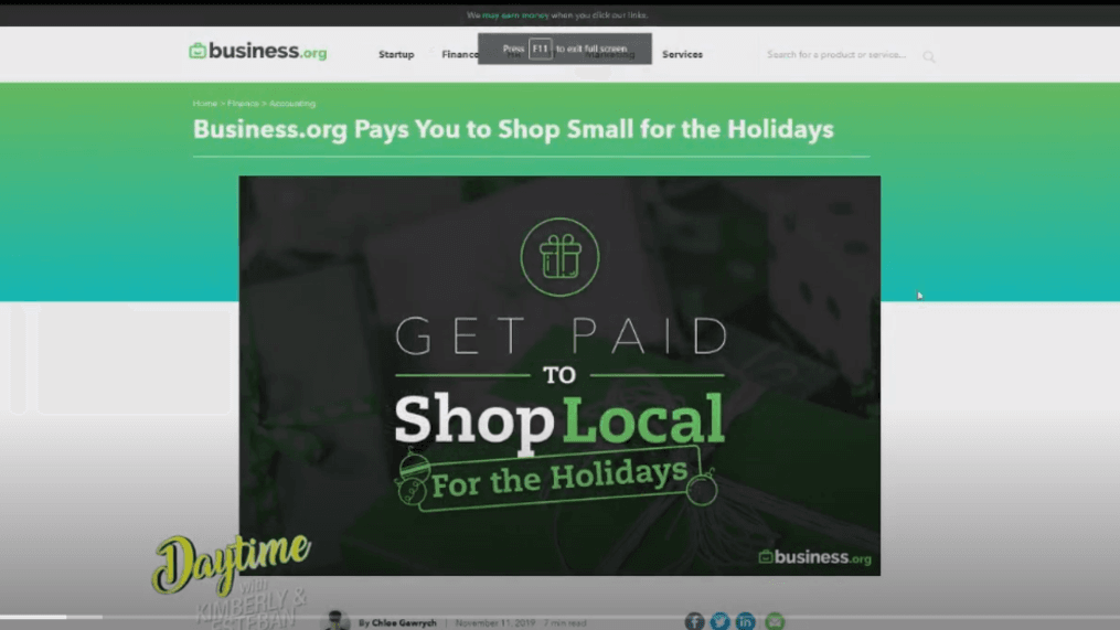 Daytime - Get paid to shop 