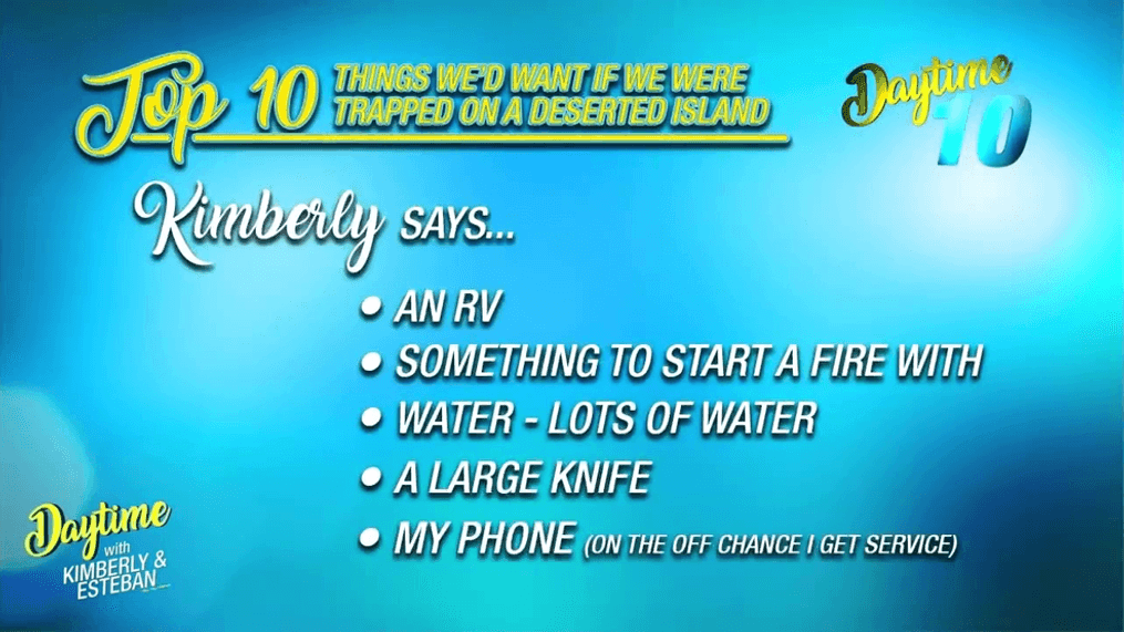 Viewer's Choice Show: Top Items to Bring to a Deserted Island