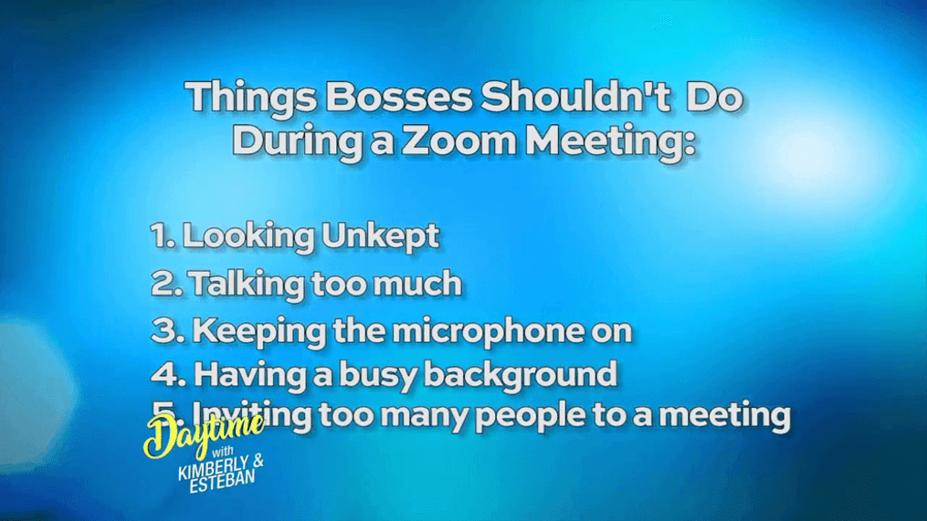 5 Things Bosses Should NEVER Do During a Zoom Meeting