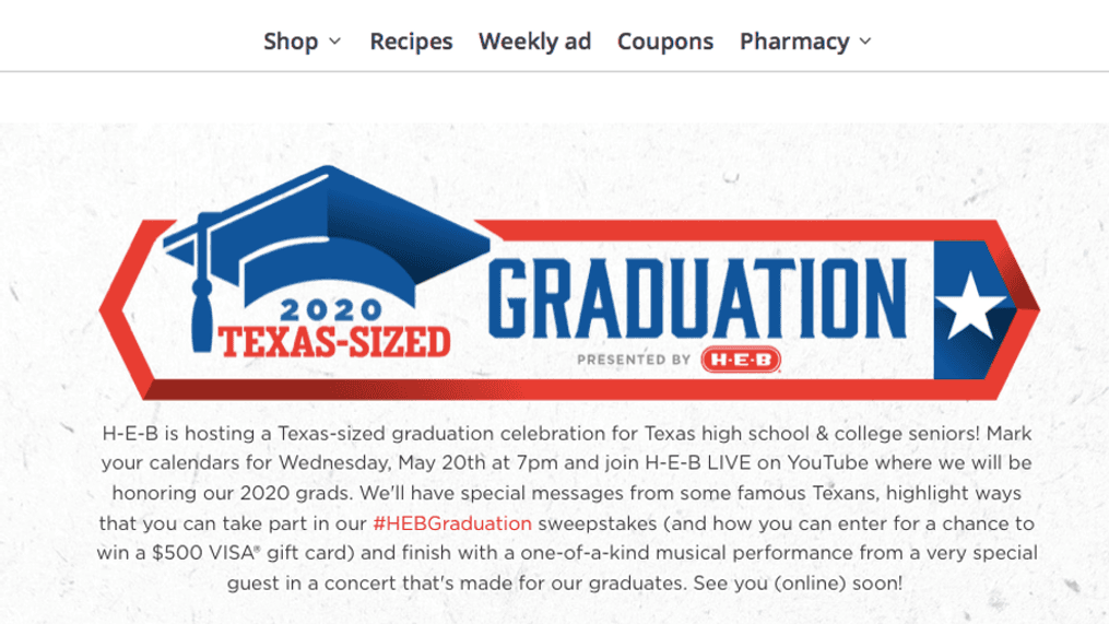 H-E-B Graduation Celebration