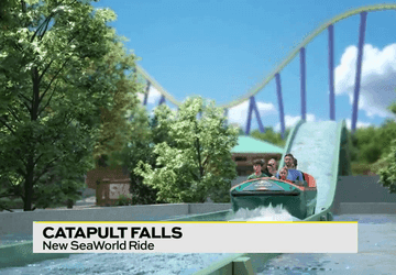 Image for story: Catapult Falls at SeaWorld
