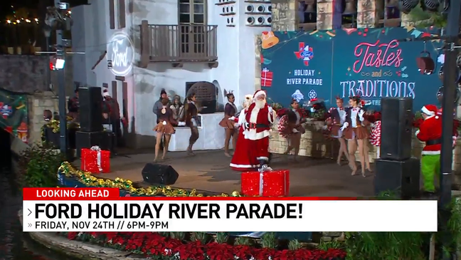 This Friday the Ford Holiday River Parade will light up the San Antonio River Walk. We will air the parade on our sister station - The CW35. Chris Suchan and Mandy Noell will be co-hosting.