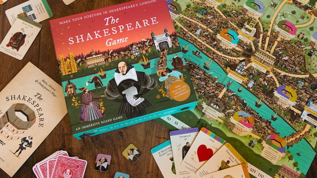 This photo shows The Shakespeare Game. (Laurence King Publishing via AP