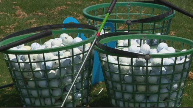 What a great day at the driving range for a bunch of lucky kids from the Boys and Girls Club, on multiple fronts!