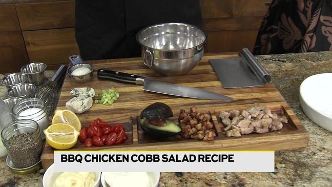 Chef Brian West shows us how to make his famous BBQ Chicken Cobb Salad with BBQ Ranch Dressing.