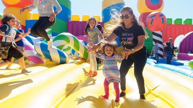 Big Bounce America 2025 kicks off Friday at the South Texas Area Regional Soccer Complex off Dave Edwards Drive. It runs from 9 a.m. to 7 p.m. though Sunday.{&nbsp;} (PHOTO: Big Bounce America)