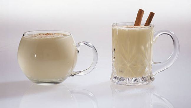 Americans consume approximately 240 million cups of creamy, nutmeg-flavored eggnog each year. (Getty Images)