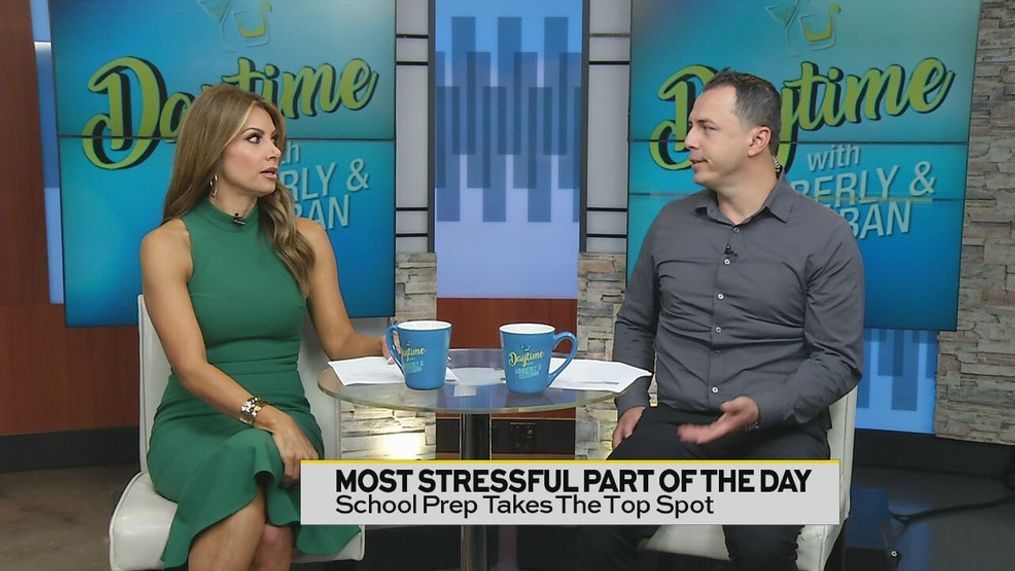 The most stressful part of the day are school mornings.