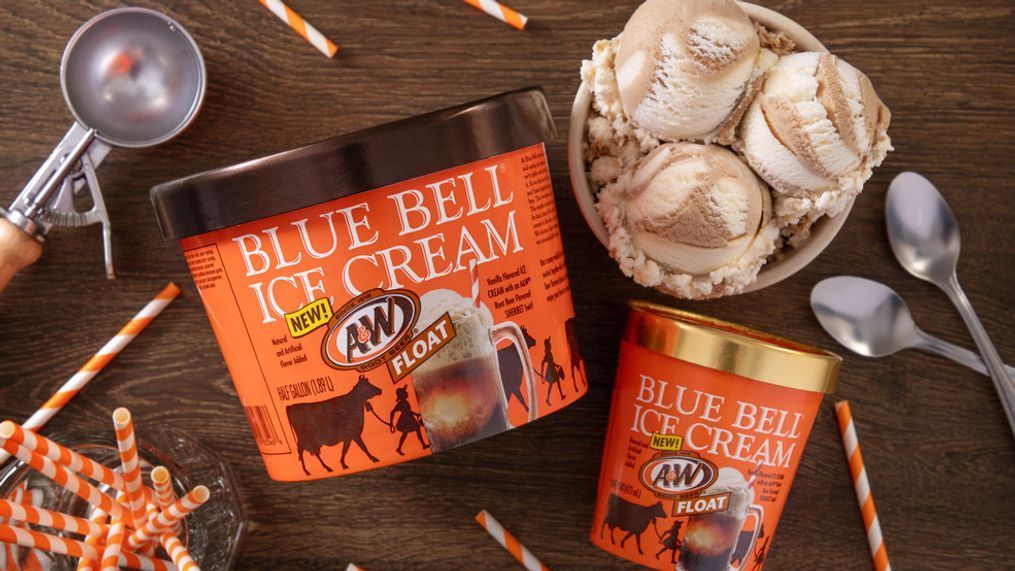 A&W Root Beer Float Ice Cream. (PHOTO: Blue Bell Ice Cream)