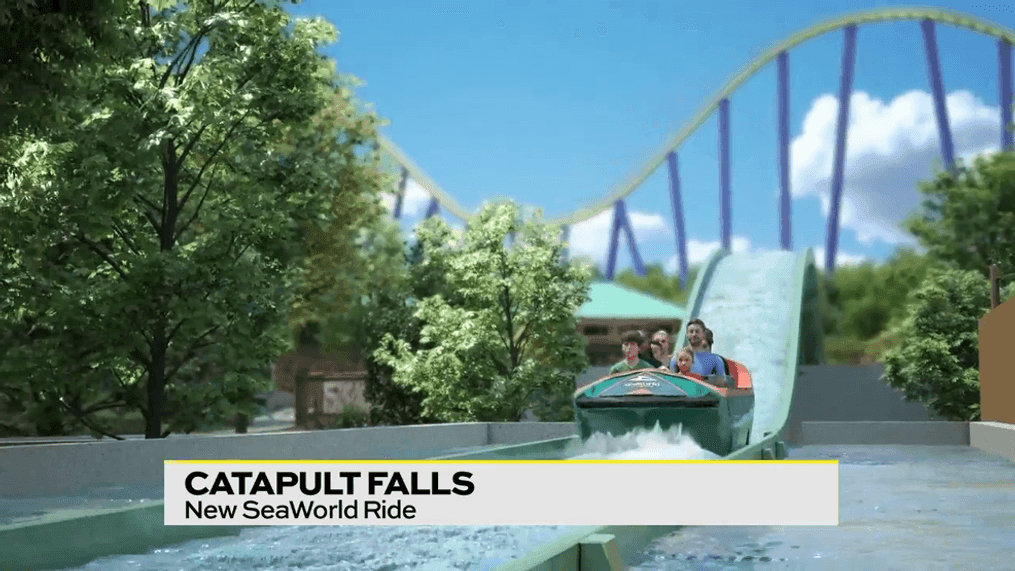 Catapult Falls at SeaWorld