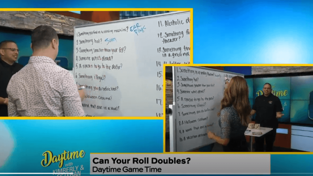 Daytime -Daytime Gametime: 'Can You Roll Doubles'