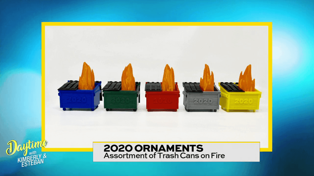 2020 Dumpster Fire Ornaments 
