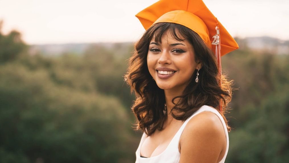 “Monet Polendo, graduating senior. Elected prom queen and excelled in the dance team. Participated in Color Guard for Luther Burbank’s marching band. Participated in best buddies and has exceeded in AP art.” (Monet Polendo)