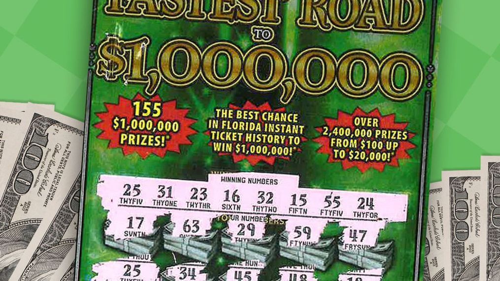  "Fastest Road to $1,000,000" Florida scratch-off lottery ticket. (Florida Lottery)