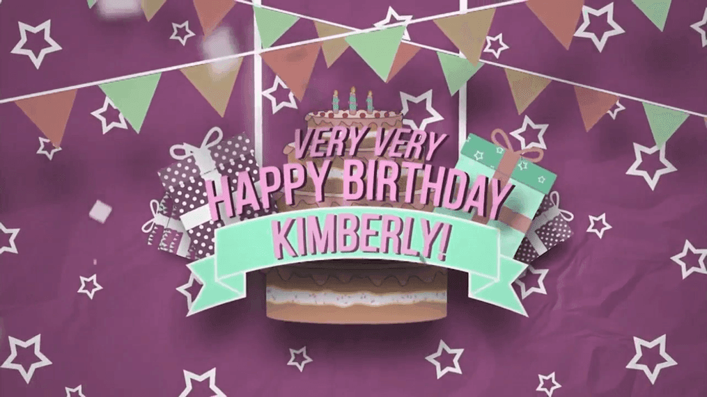 Happy Birthday, Kimberly!
