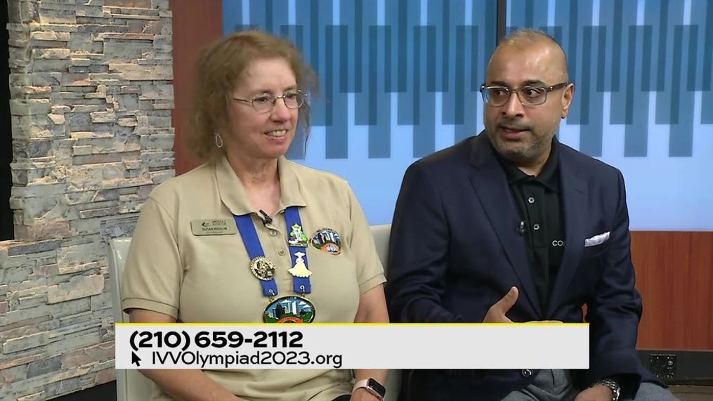 Dr. Parshanth Rao and Susan Medlin, the AVA Vice President