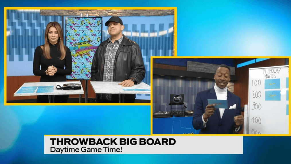 Kimberly and Xavier Face Off in Throwback Trivia Gameshow