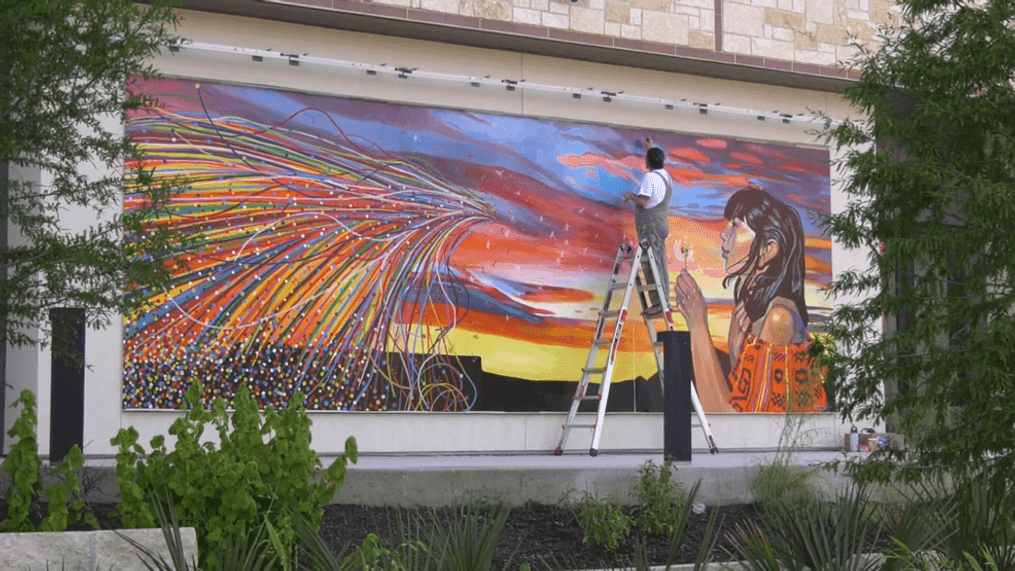 'It is such an honor' Artist's dream comes true after painting mural at UTSA (SBG San Antonio)