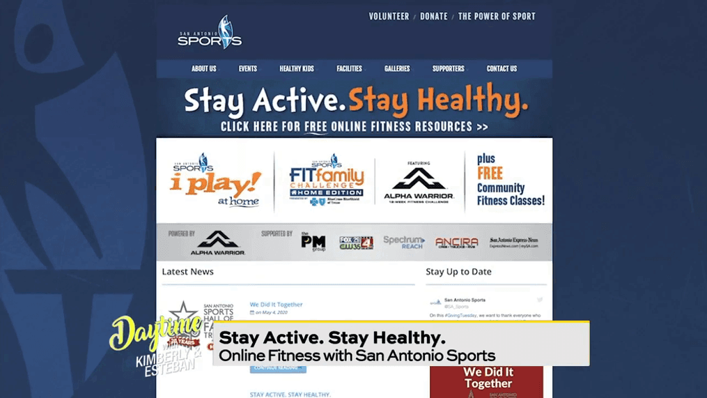 San Antonio Sports: Free Online Fitness Opportunities