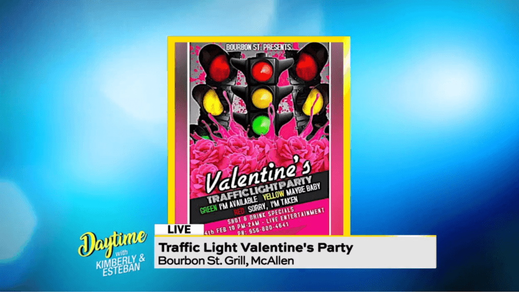 Daytime-Traffic light Valentines Day party